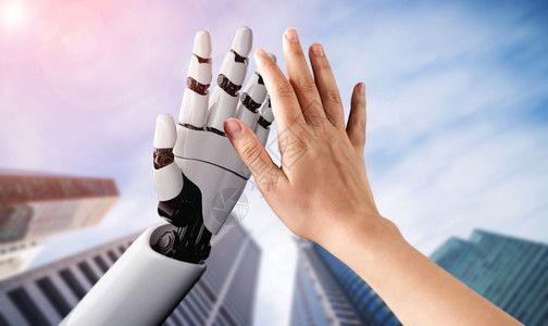 3d提供人工智能对机器人和的开发进行研究以促人们的未来生活数字据